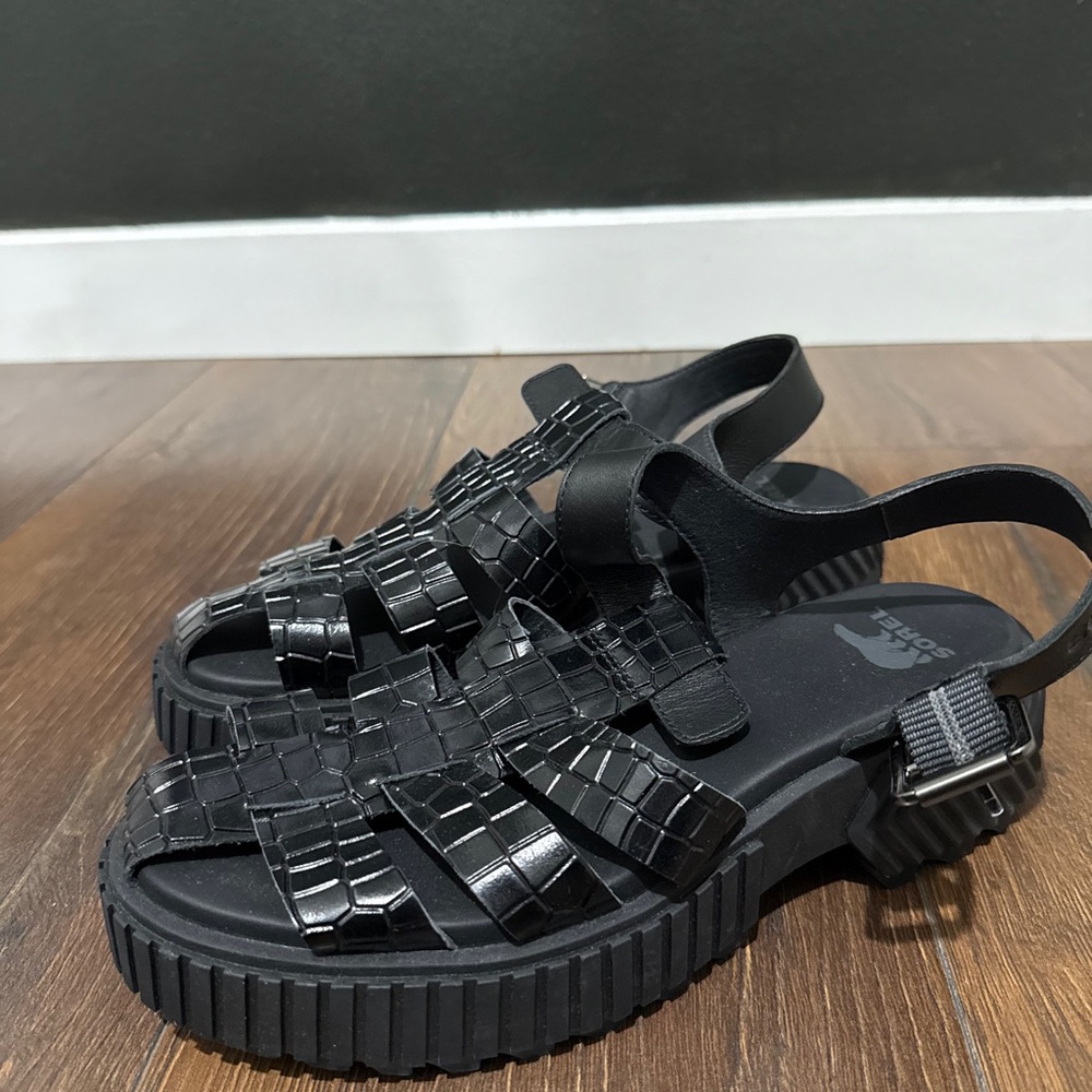 Sorel Fisherman Black Sandals
